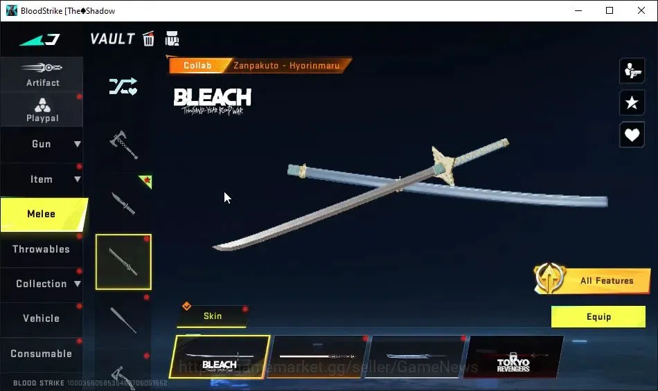Blood Strike Accounts AMERICA|8 ETERNAL[JET MAX,HANK MAX,Melee Chainflux image 12