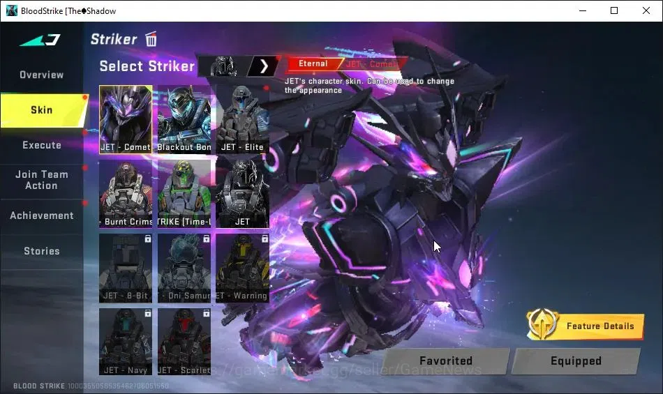 Blood Strike Accounts AMERICA|8 ETERNAL[JET MAX,HANK MAX,Melee Chainflux image 2