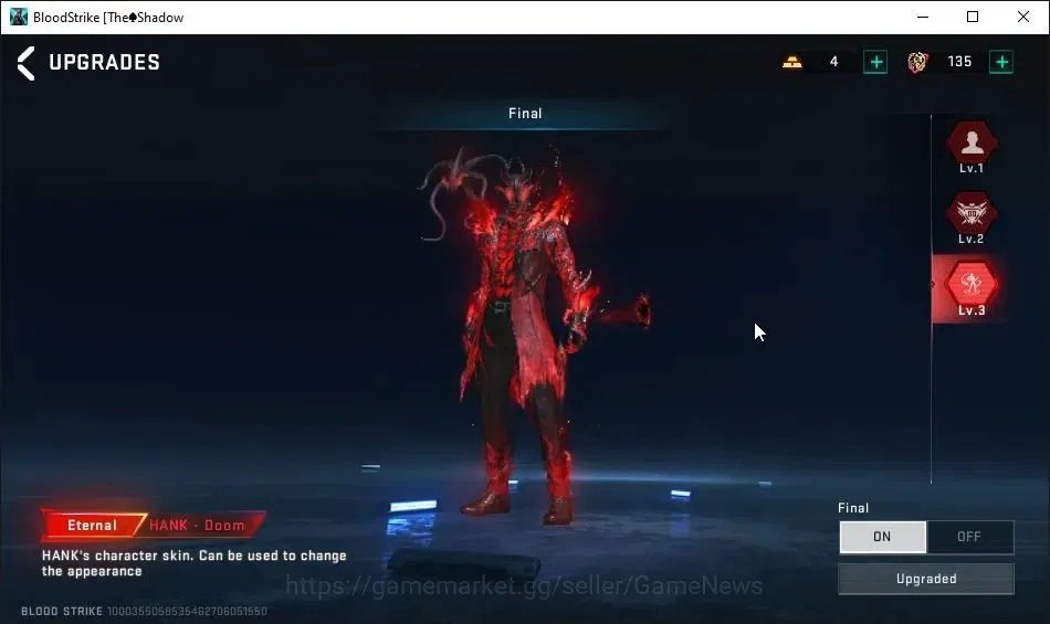 Blood Strike Accounts AMERICA|8 ETERNAL[JET MAX,HANK MAX,Melee Chainflux image 5