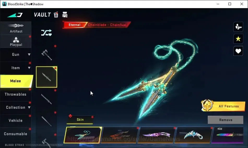 Blood Strike Accounts AMERICA|8 ETERNAL[JET MAX,HANK MAX,Melee Chainflux image 7