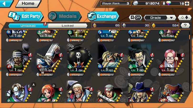One Piece Bounty Rush Accounts Global|4 META EX[Luffy Emperor,KidLaw,Yamato,Kuzan image 9