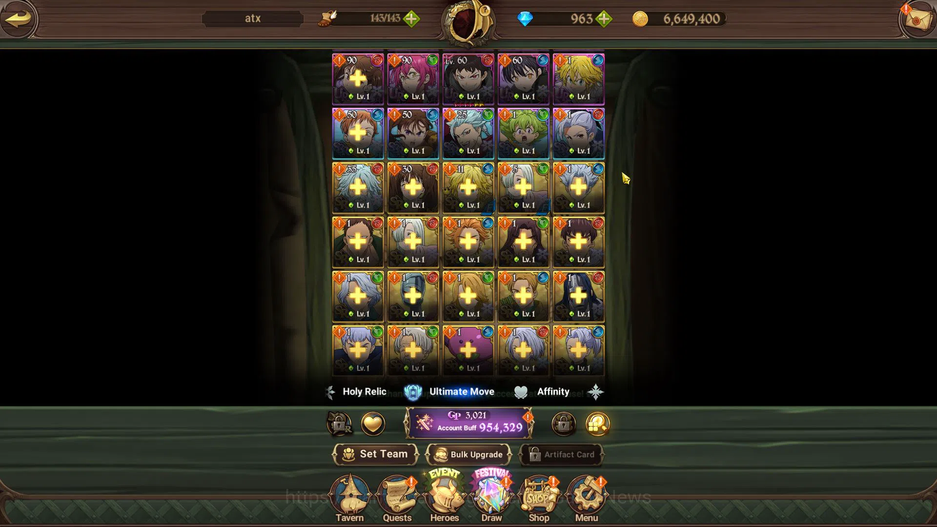 The Seven Deadly Sins: Grand Cross Accounts Asia|954K CC|Starter Ch4|963 DM|1 UR+Collab Fire F image 6
