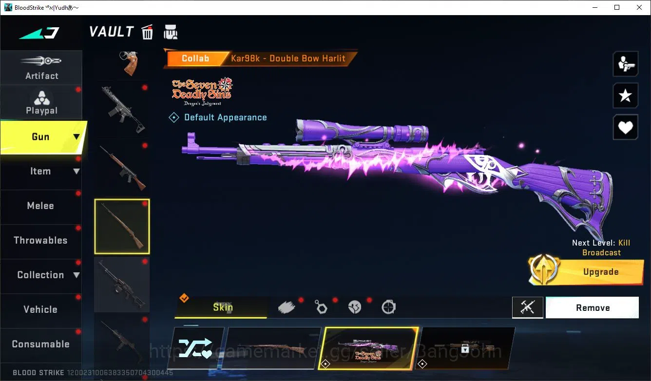 Blood Strike Accounts ASIA LV50 SILVER LIMIT MP155 RPK AR97 MP7 SDS COLL image 10