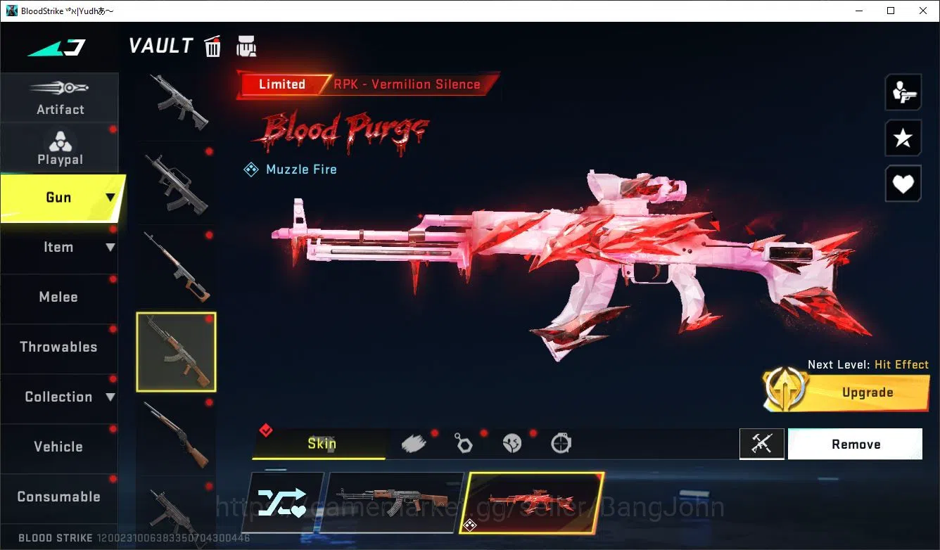 Blood Strike Accounts ASIA LV50 SILVER LIMIT MP155 RPK AR97 MP7 SDS COLL image 12