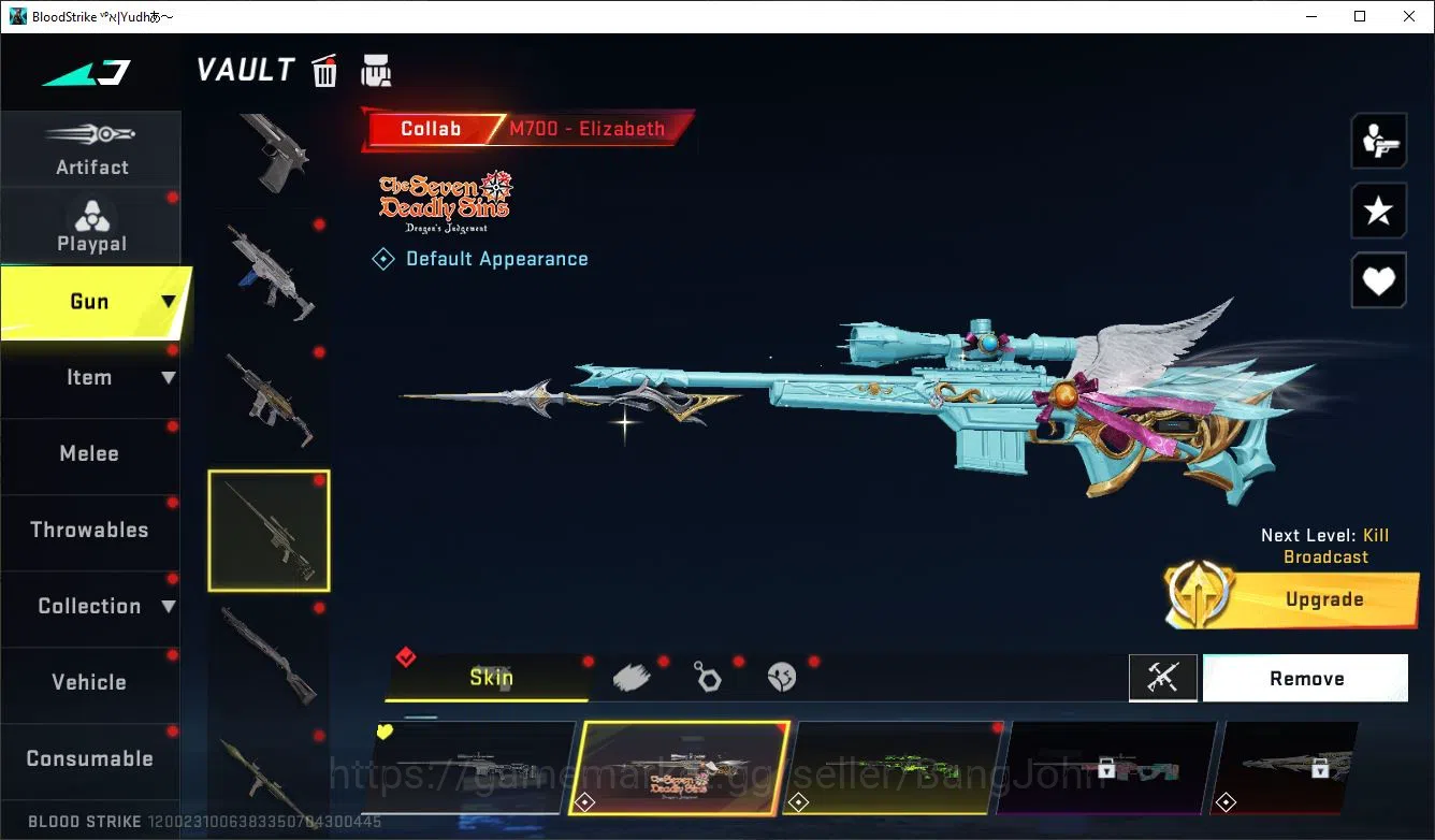 Blood Strike Accounts ASIA LV50 SILVER LIMIT MP155 RPK AR97 MP7 SDS COLL image 6