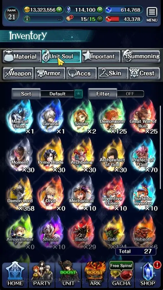 Last Cloudia Accounts GLOBAL|Rank 21|Ready Gacha 114K Crystal|Top Tier U image 10