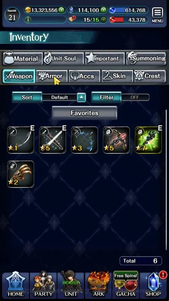 Last Cloudia Accounts GLOBAL|Rank 21|Ready Gacha 114K Crystal|Top Tier U image 13