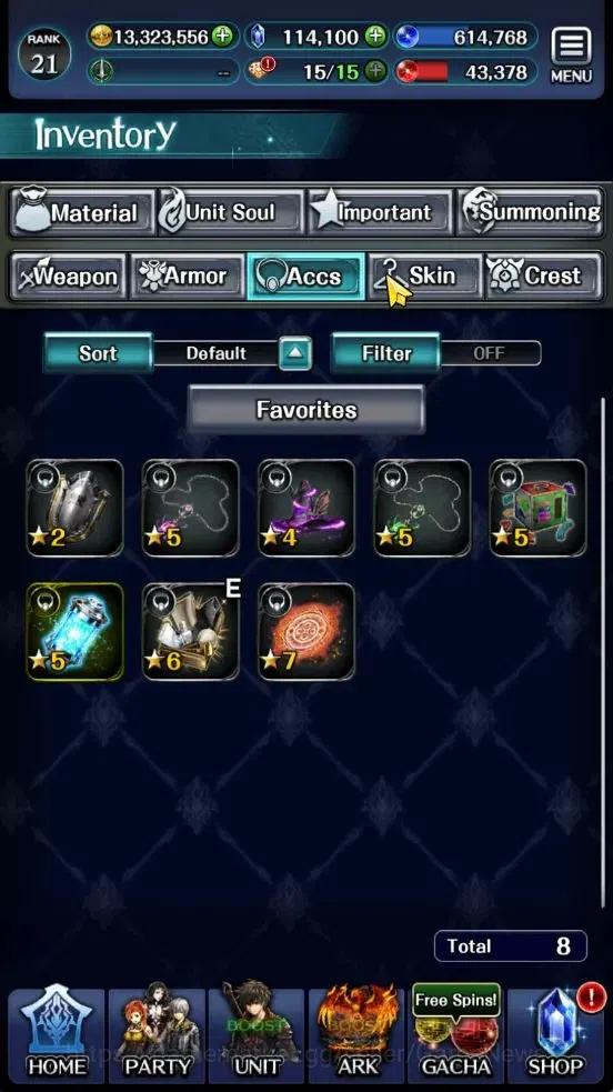 Last Cloudia Accounts GLOBAL|Rank 21|Ready Gacha 114K Crystal|Top Tier U image 15