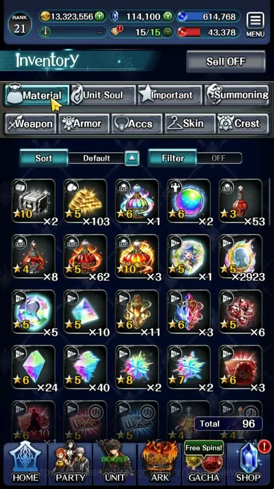 Last Cloudia Accounts GLOBAL|Rank 21|Ready Gacha 114K Crystal|Top Tier U image 9