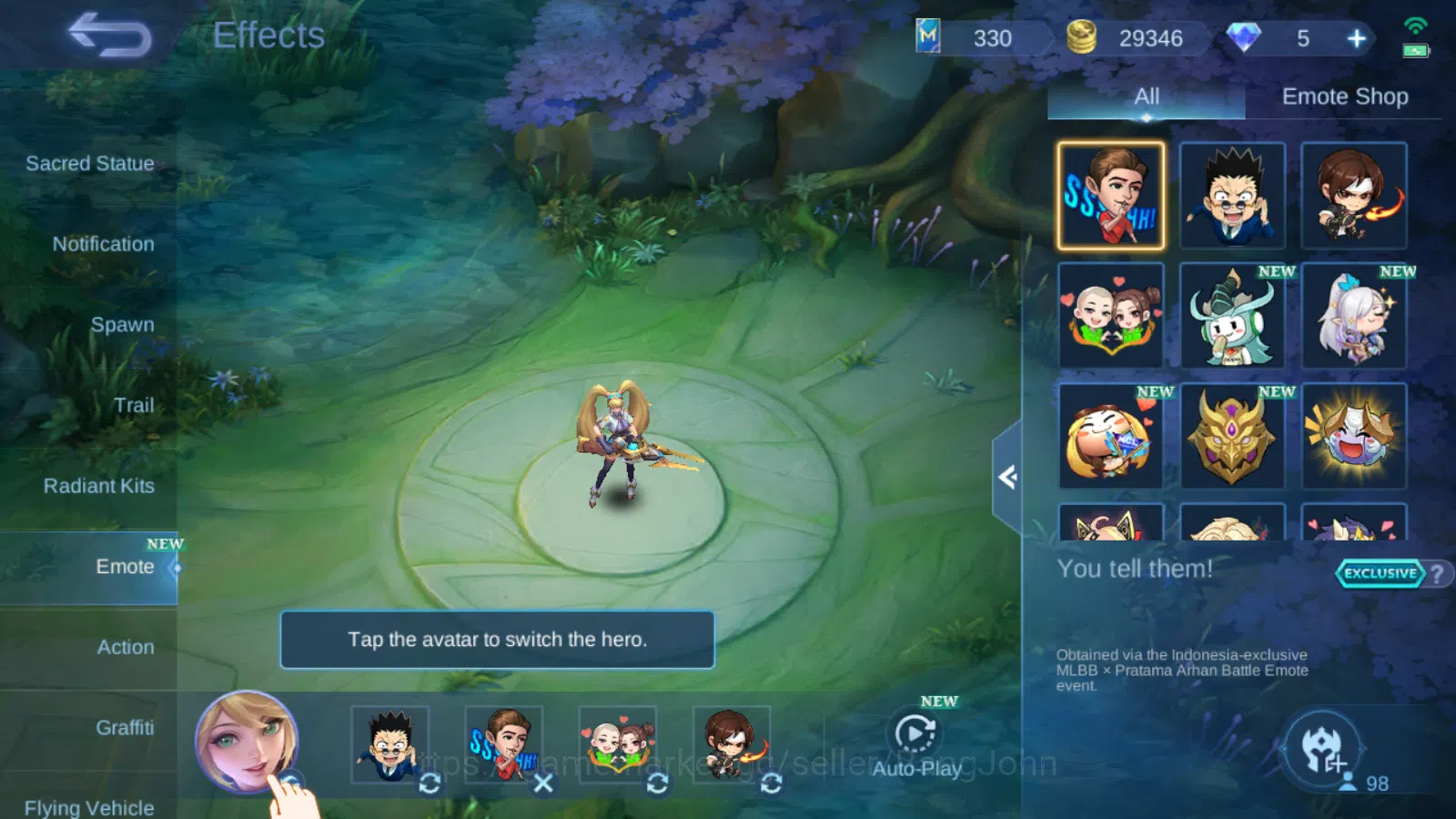 Mobile Legends: Bang Bang Accounts Others kof karina | cc natalia | lightborn tigreal | lightborn granger | blazing franco 5