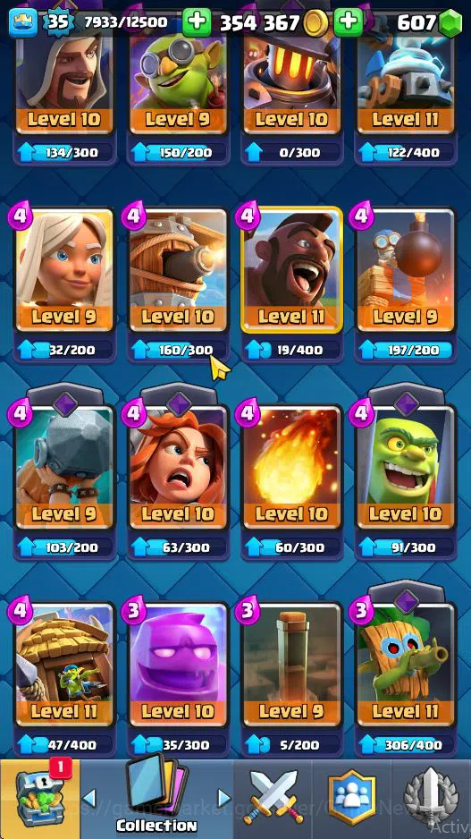 Clash Royale Accounts Lvl 35|Trophy 6292|Limited Skin|KTL 12|Card 117|5 image 12