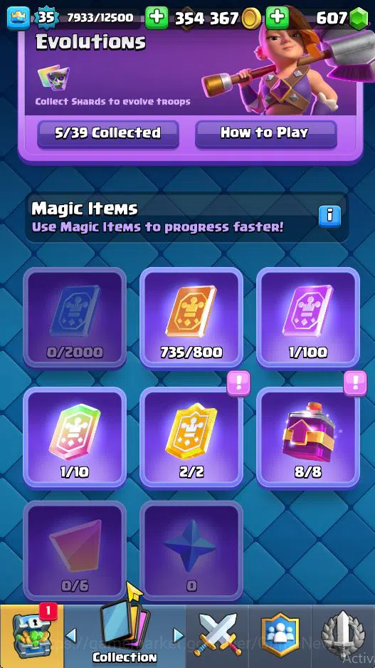 Clash Royale Accounts Lvl 35|Trophy 6292|Limited Skin|KTL 12|Card 117|5 image 16