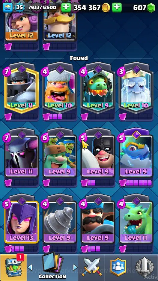 Clash Royale Accounts Lvl 35|Trophy 6292|Limited Skin|KTL 12|Card 117|5 image 4