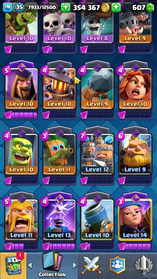 Clash Royale Accounts Lvl 35|Trophy 6292|Limited Skin|KTL 12|Card 117|5 image 5