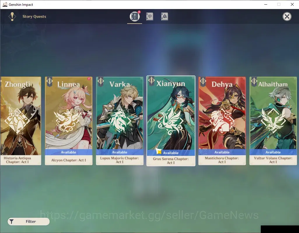 Genshin Impact Accounts ASIA|AR 50|11 Limited+7(*5Standart)|[Skirk,Escoffi image 19