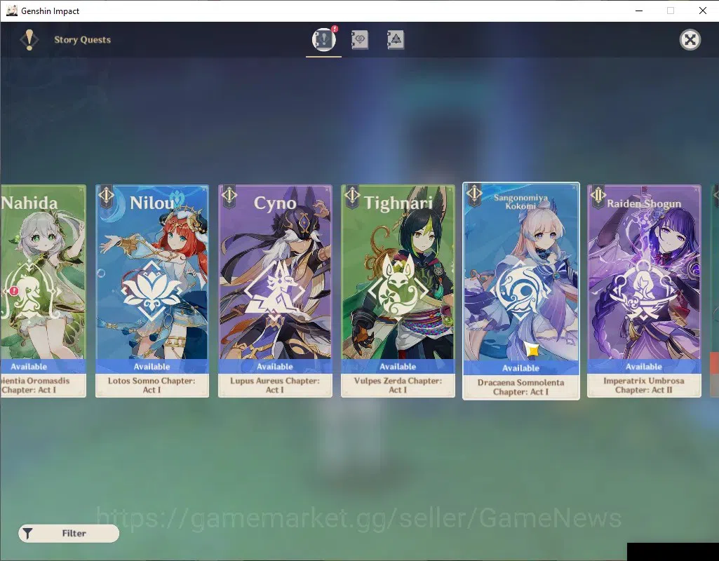 Genshin Impact Accounts ASIA|AR 50|11 Limited+7(*5Standart)|[Skirk,Escoffi image 20