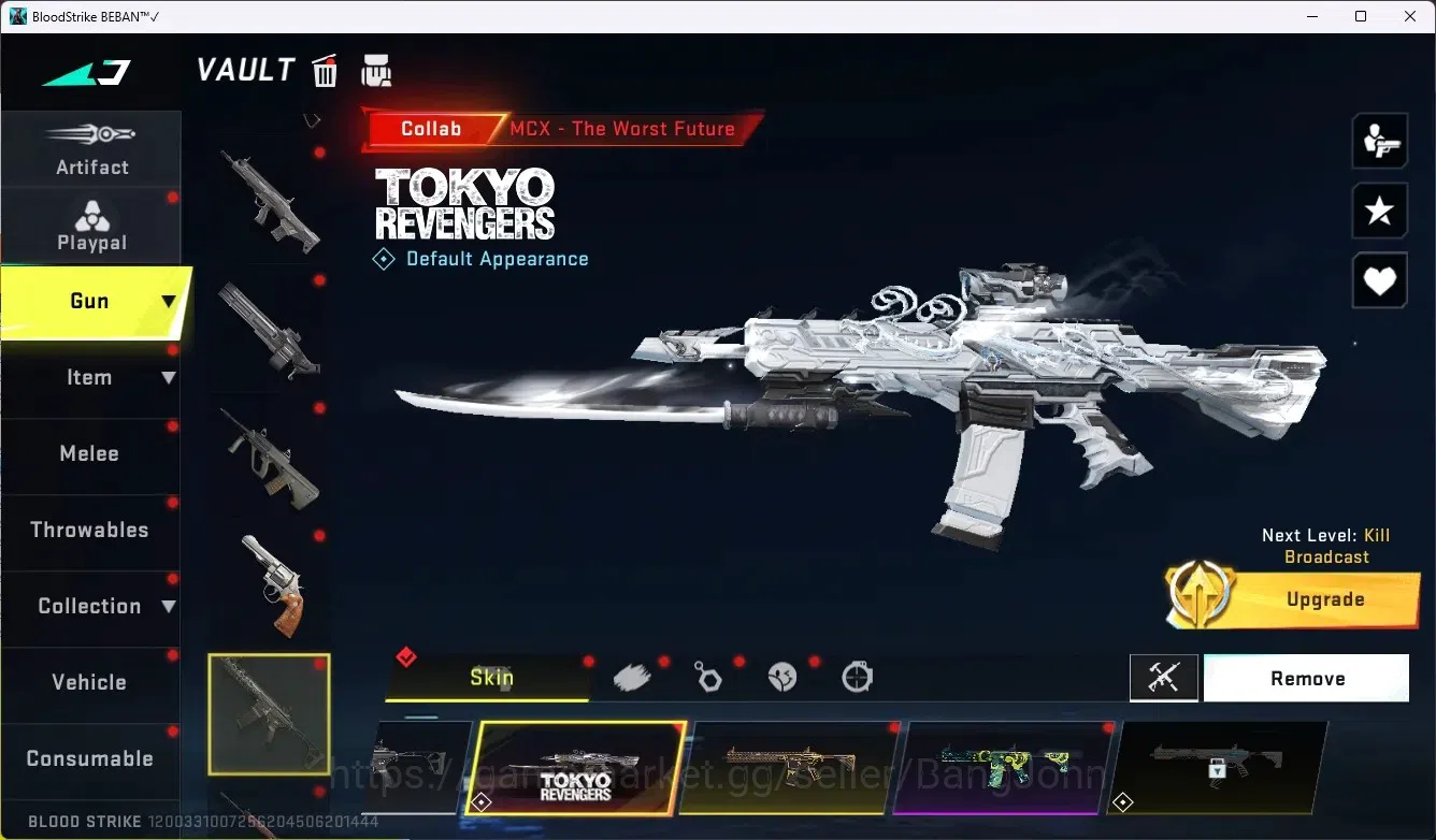 Blood Strike Accounts ASIA|3 Collab Gun [TR/AOT]|1 Limited Gun[DeadParty image 6