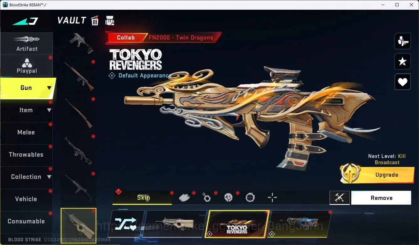 Blood Strike Accounts ASIA|3 Collab Gun [TR/AOT]|1 Limited Gun[DeadParty image 8
