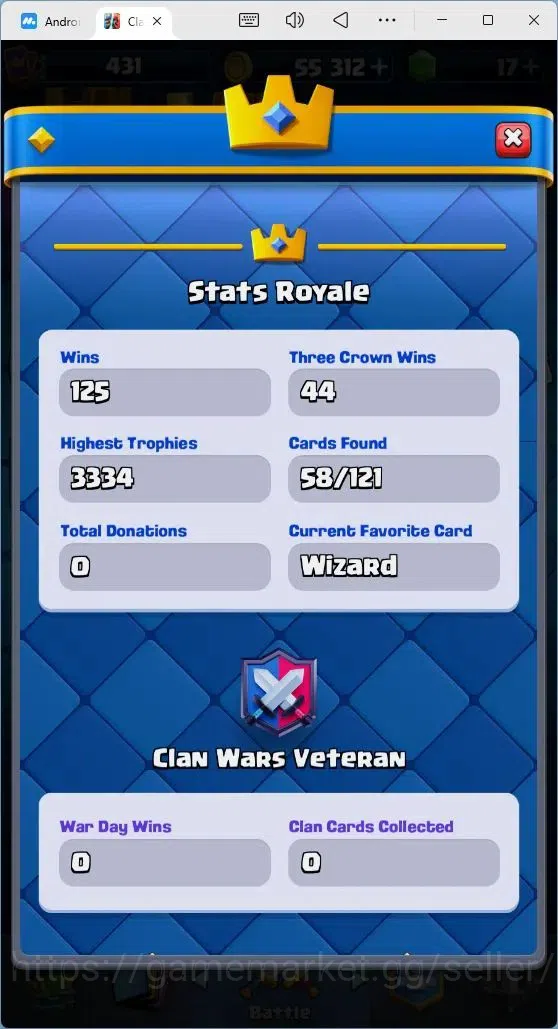 Clash Royale Accounts Mobile |Trophy 3273|4 EVO Cards|1 Hero Card|17 Gem image 2