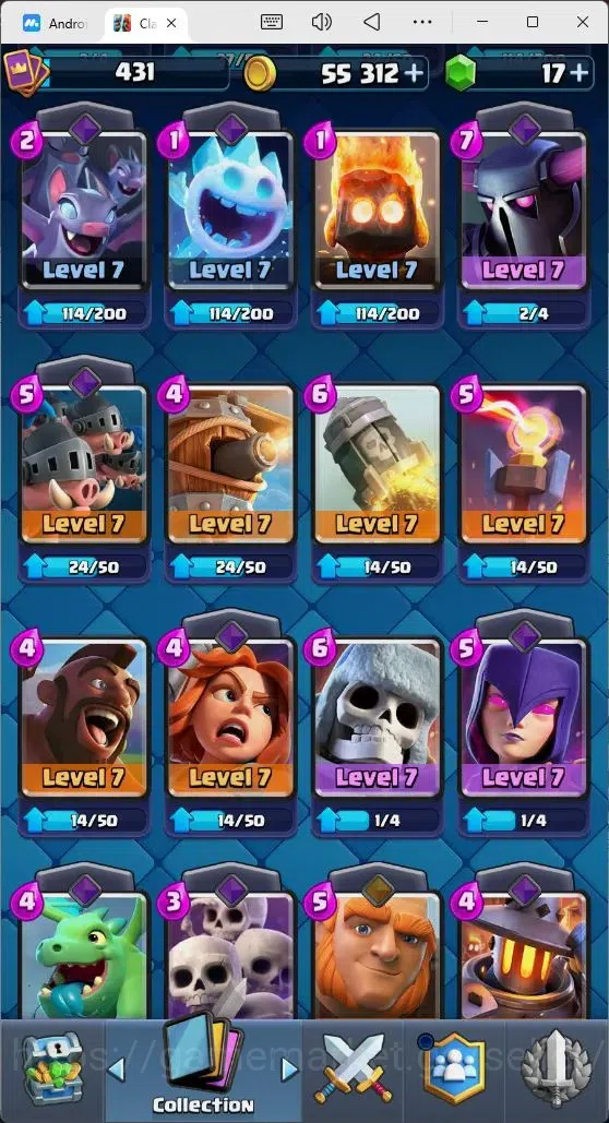 Clash Royale Accounts Mobile |Trophy 3273|4 EVO Cards|1 Hero Card|17 Gem image 5