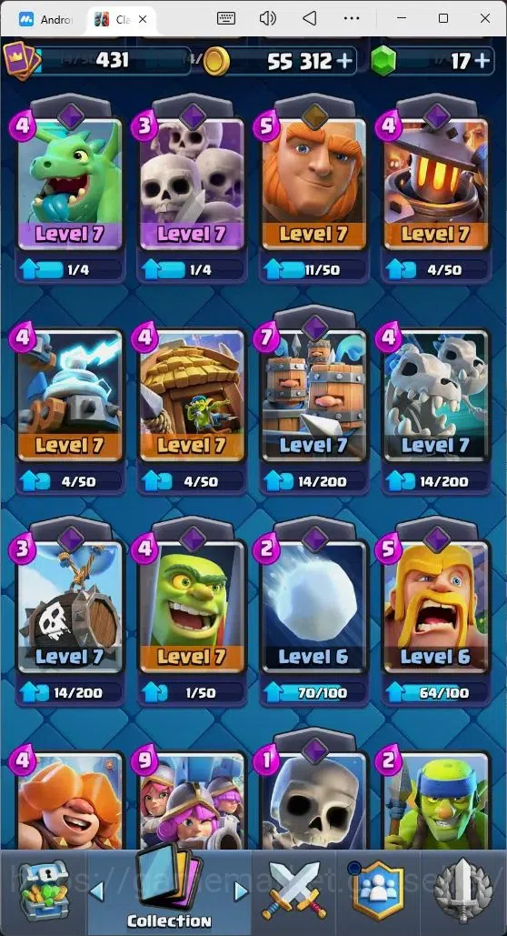 Clash Royale Accounts Mobile |Trophy 3273|4 EVO Cards|1 Hero Card|17 Gem image 6