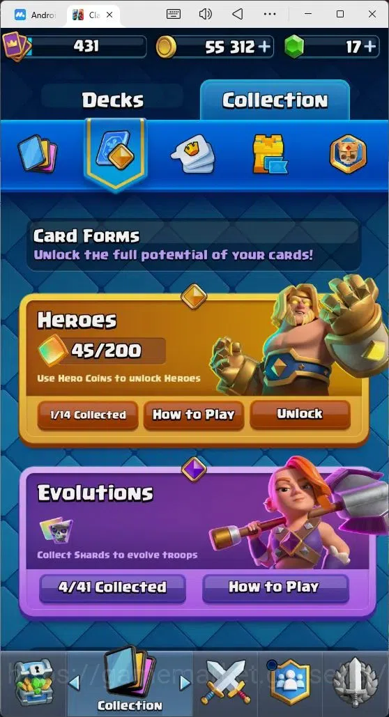 Clash Royale Accounts Mobile |Trophy 3273|4 EVO Cards|1 Hero Card|17 Gem image 9