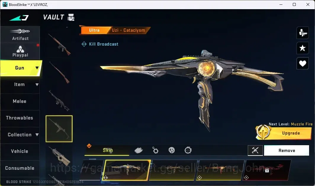 Blood Strike Accounts ASIA |1 ETERNAL:AUG Empyrean|3 7DS GUNS|2 TR GUNS| image 15