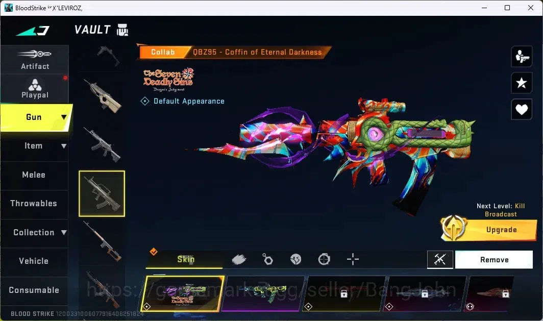 Blood Strike Accounts ASIA |1 ETERNAL:AUG Empyrean|3 7DS GUNS|2 TR GUNS| image 18