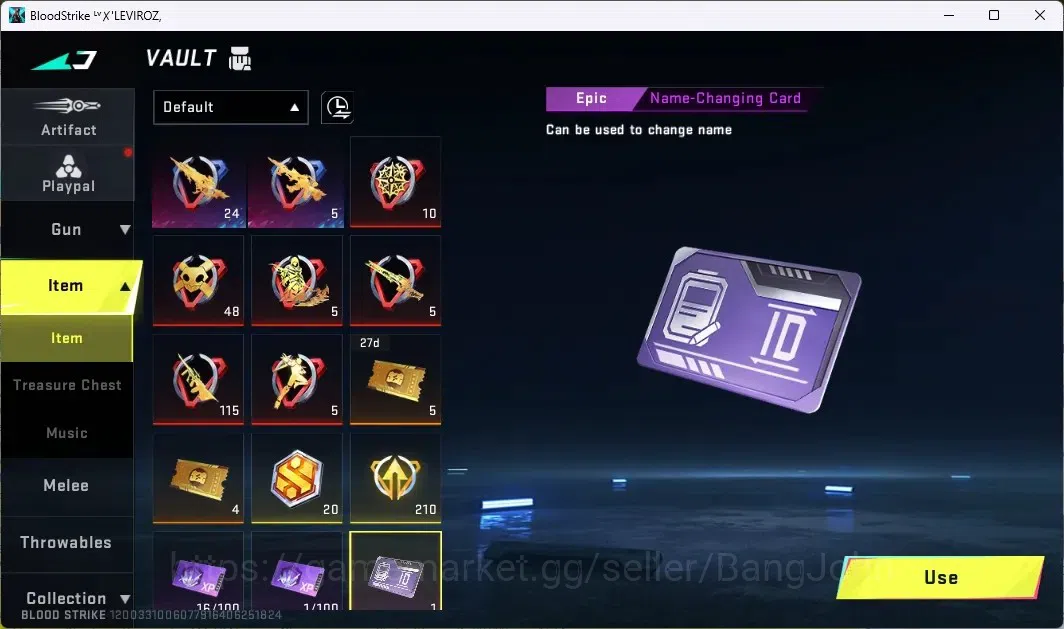 Blood Strike Accounts ASIA |1 ETERNAL:AUG Empyrean|3 7DS GUNS|2 TR GUNS| image 20