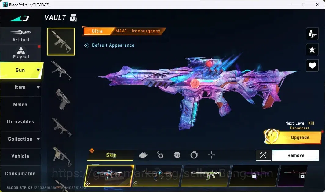 Blood Strike Accounts ASIA |1 ETERNAL:AUG Empyrean|3 7DS GUNS|2 TR GUNS| image 4