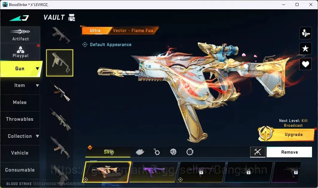 Blood Strike Accounts ASIA |1 ETERNAL:AUG Empyrean|3 7DS GUNS|2 TR GUNS| image 5