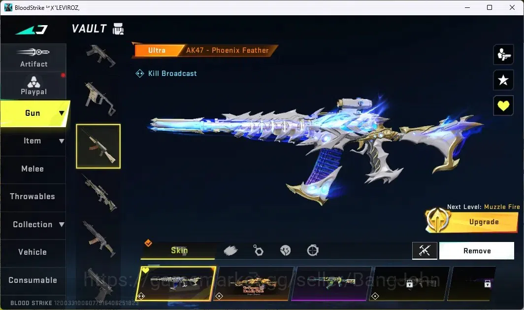 Blood Strike Accounts ASIA |1 ETERNAL:AUG Empyrean|3 7DS GUNS|2 TR GUNS| image 6