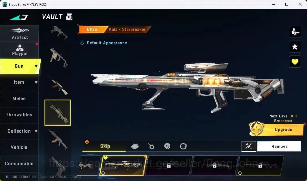 Blood Strike Accounts ASIA |1 ETERNAL:AUG Empyrean|3 7DS GUNS|2 TR GUNS| image 8
