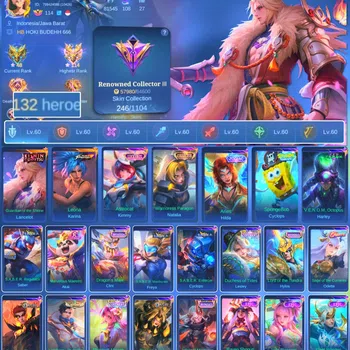 Mobile Legends: Bang Bang Others HERO 132 SKIN 264 | EMBLEM ALL MAX| KISHIN LANCELO image 1