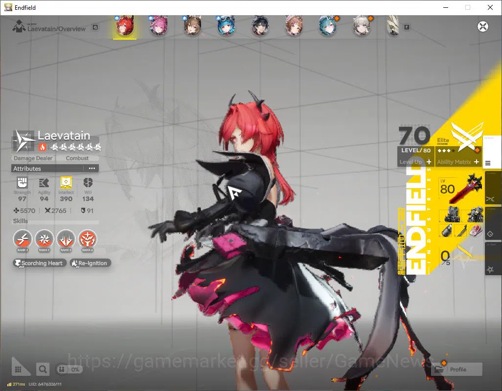 Arknights: Endfield Accounts ASIA|Lv 53|SSR 5(3Limit)+12(*6WP)|[Laevatain,Yvonn image 2