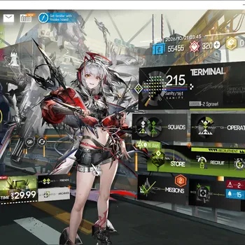 Arknights Accounts Starter Global|Starter Lv 3|64 Op, 1 Outfits| 1 Limited Wis'adel |2 Selector Top Op Permit|Birthday