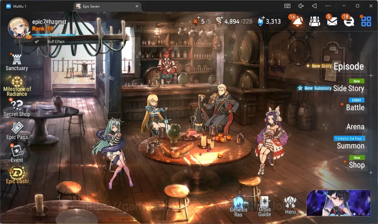 Epic Seven Accounts High-End Global Unverif | 7 ML(E Ilynav,C Lilias,L Cermia,TE Kayron,A Elena,MA Ken,DD Ray)|PoH ON|SS 1