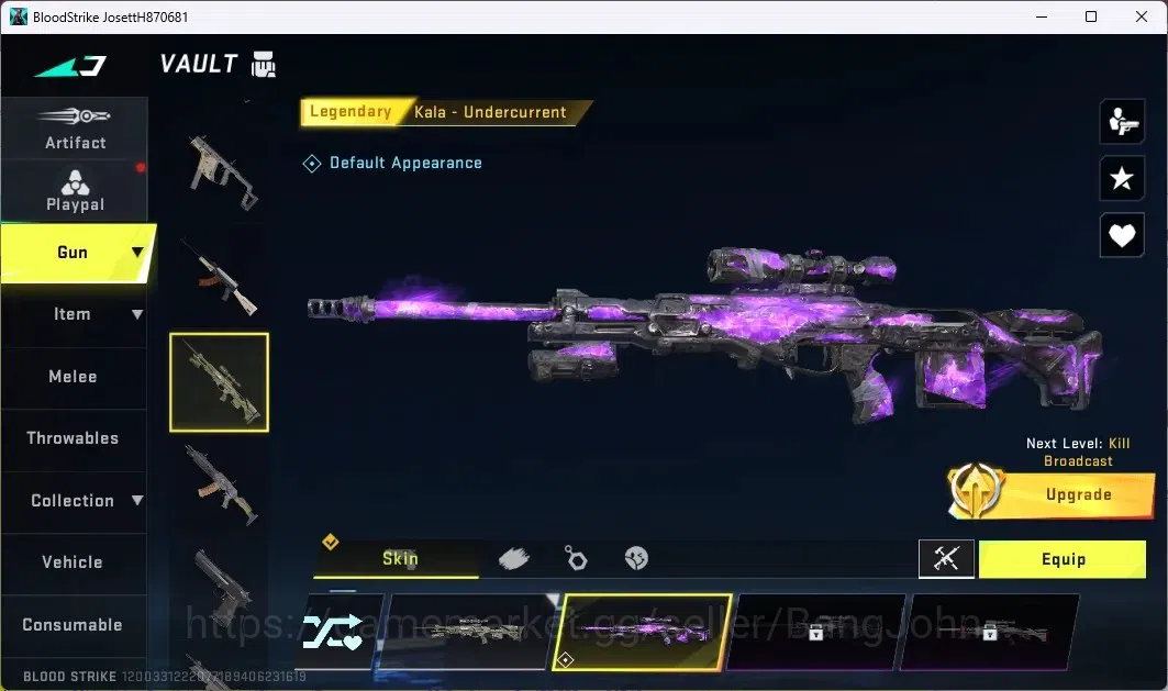 Blood Strike Accounts ASIA | 1 ULTRA GUN: M700-Boitatá | 1 ULTRA STRIKER image 3