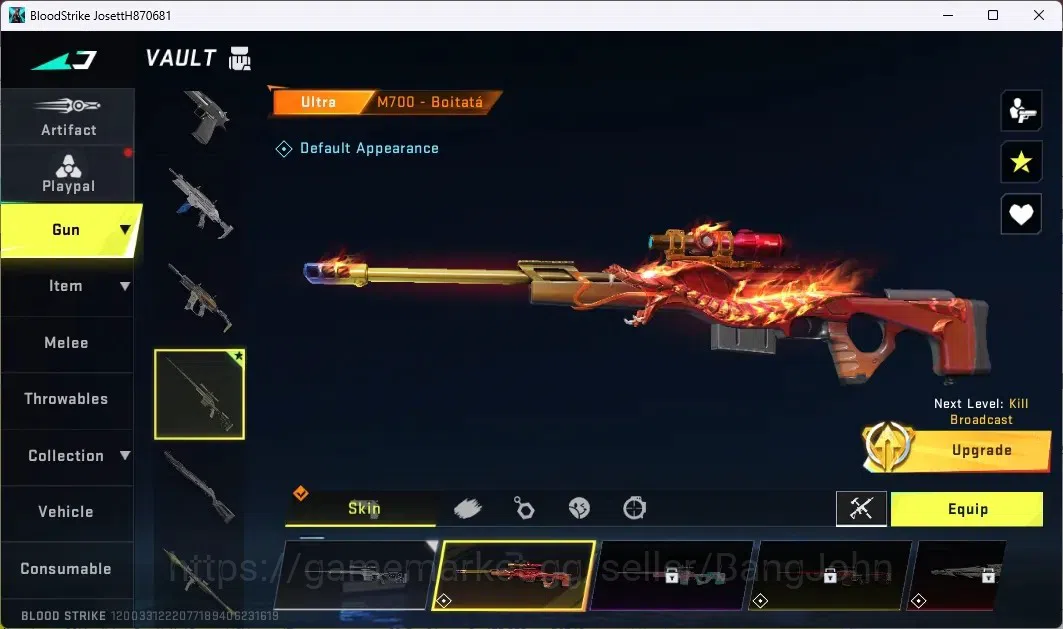 Blood Strike Accounts ASIA | 1 ULTRA GUN: M700-Boitatá | 1 ULTRA STRIKER image 4