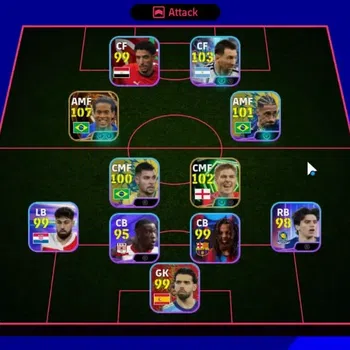 eFootball Accounts Legends & Iconic Players Android|Big Time Ronaldinho Gaucho|4 Show Time Lionel Messi,Lamine Yamal|3 Epic