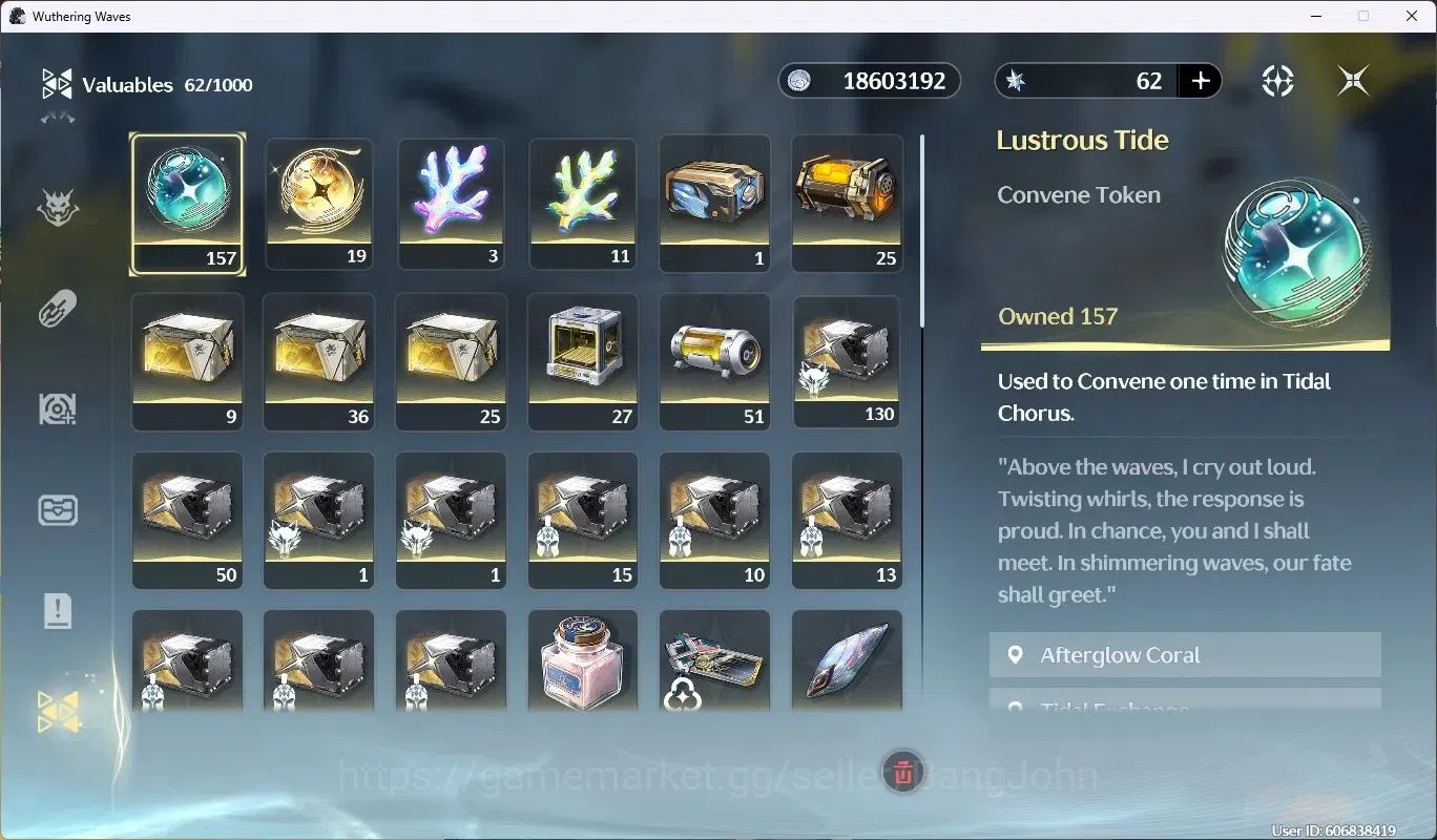 Wuthering Waves Accounts EU |UL 49 |Rank 5|1 Char Limited [Lucy RC5+Sign] & image 15