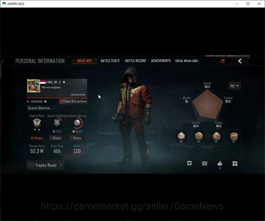 Arena Breakout Accounts MOBILE|Lvl 30|SV 52,3M|CV 40M|7 Outfit Set|Squire  image 2