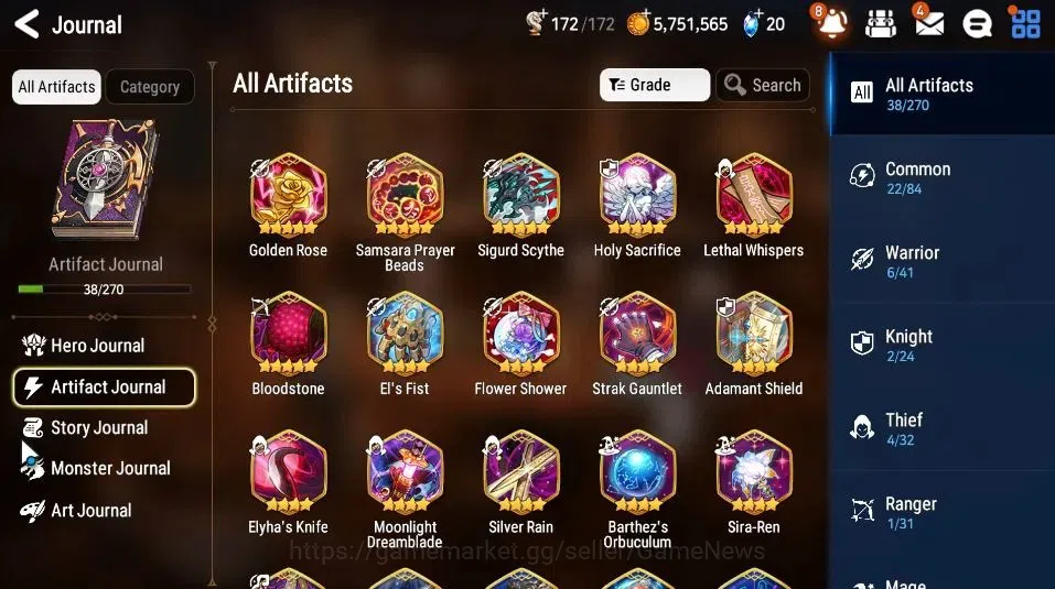 Epic Seven Accounts GLOBAL|UnVerif|3 ML(NM Luna,LC Bellona,Sea Phantom image 6