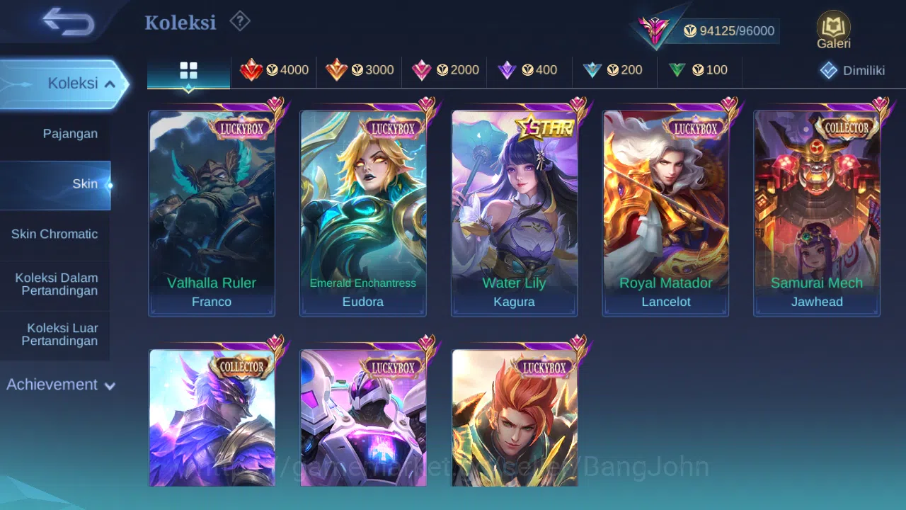Mobile Legends: Bang Bang Accounts Hero 132 Skin 334 | Legend Fanny, Gusion | KOF Aur image 4