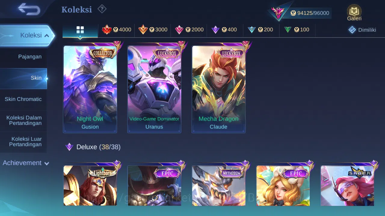 Mobile Legends: Bang Bang Accounts Hero 132 Skin 334 | Legend Fanny, Gusion | KOF Aur image 5