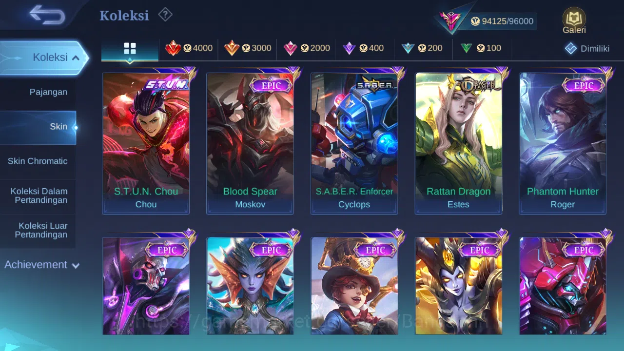 Mobile Legends: Bang Bang Accounts Hero 132 Skin 334 | Legend Fanny, Gusion | KOF Aur image 7