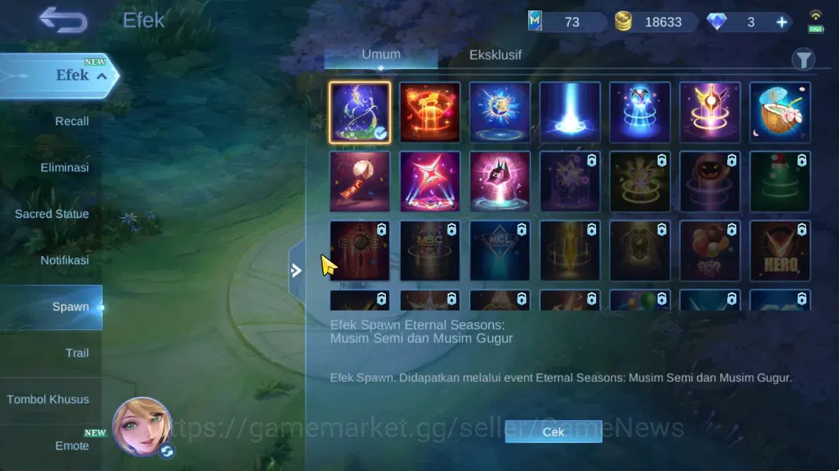Mobile Legends: Bang Bang Accounts Hero 69|Skin 61|High Glory 88|Karina KOF,Gatot Epi image 11