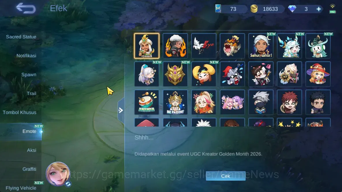 Mobile Legends: Bang Bang Accounts Hero 69|Skin 61|High Glory 88|Karina KOF,Gatot Epi image 13