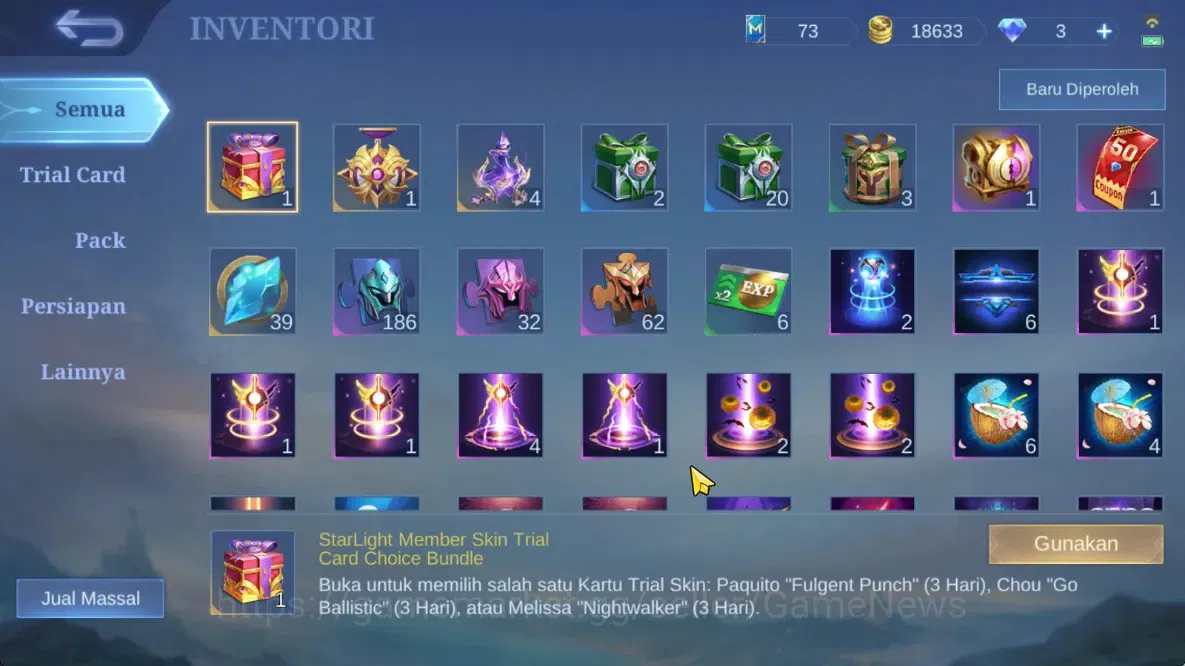 Mobile Legends: Bang Bang Accounts Hero 69|Skin 61|High Glory 88|Karina KOF,Gatot Epi image 15