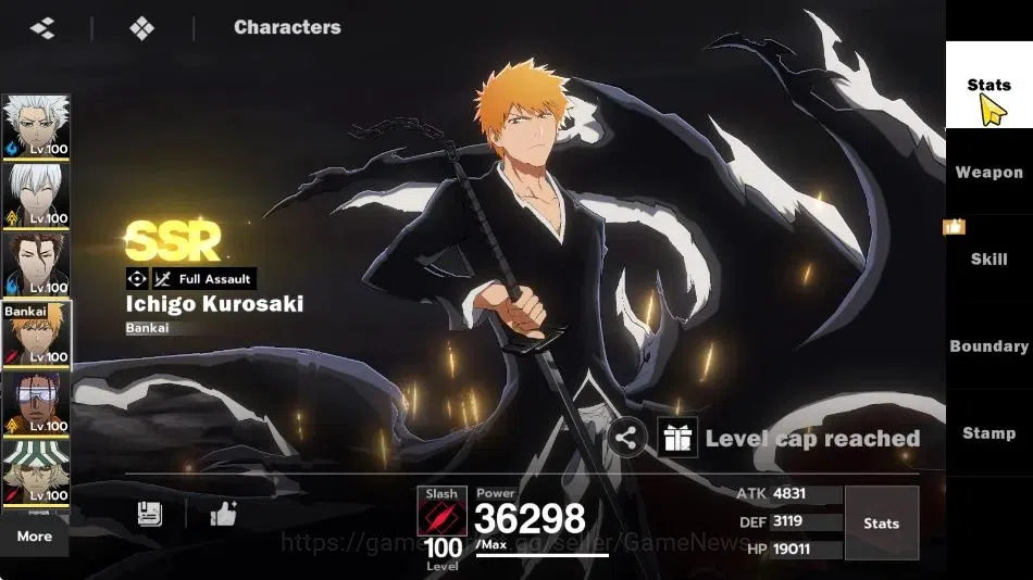 BLEACH: Soul Resonance Accounts NuverseSEA|LV 74|12 SSR[ToshiroB1,GinB1,Aizen,Ichi image 14